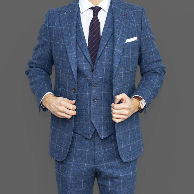 Slim-Fit %100 İtalyan Yün İki Düğme Takım Elbise (Lacivert) (Gece Siyahı, 48 / 6 Drop)