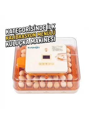 [EVO-56-TR] Evonest 56 Yumurtalık Tam Otomatik Kuluçka Makinesi | Turuncu Model